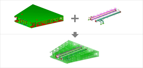 This is a first image of the composite modeling.